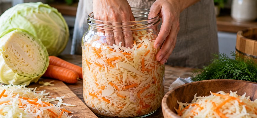 Капуста квашеная без уксуса